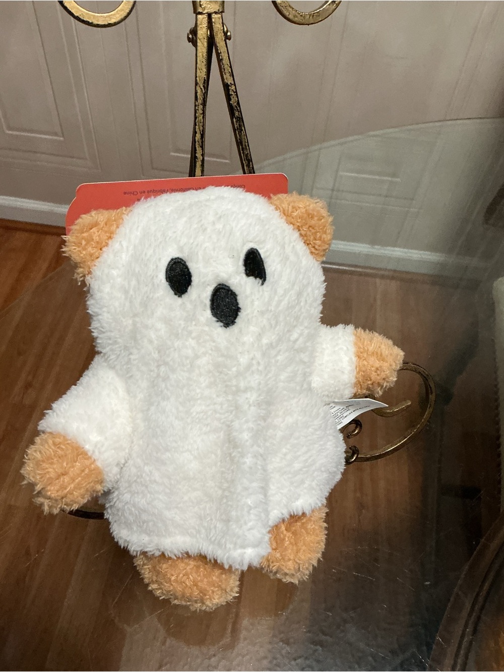 Giftable World Extended Halloween  Ball Belly Ghost 8.5” Dog Toy Squeaker